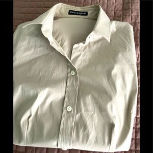 Buttoned down beige colored DG shirt